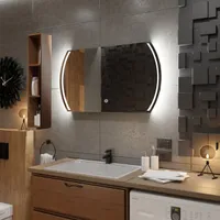 Koupelnové zrcadlo s LED osvětlením a dotykovým vypínačem - Cairo - 110 cm, 70 cm