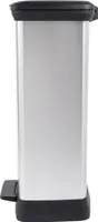Curver Tretmülleimer Deco Rechteckig 50L Silbern