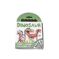 Alligator - Ausmal-Set, Dinosaurier SG33086 (Einheitsgröße) (Weiß/Grün)