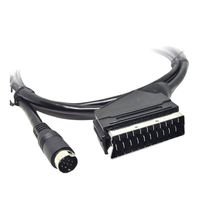Xoro AV3 Audio/Video Adapterkabel (für HRT 8772/8780, HRK 7672, SCART, 1,5 Meter, ACC400513) schwarz