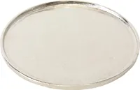 Deko-Tablett - Ø 27 cm - Silbergrau - Aluminium