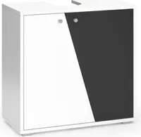 Vicco Waschbeckenunterschrank Irida, 60 x 59 cm, Weiß/Anthrazit