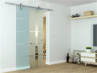 Glaszentrum Hagen - Glasschiebetür Schiebetür 2050x1025x8 mm Glastür Zimmertür, Lotlinie, ESG