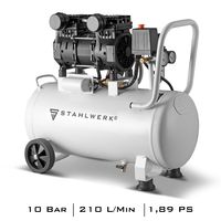 STAHLWERK Druckluft Kompressor ST 310 Pro mit 10 bar, 30 l Tank, 69 dB 1,89 PS
