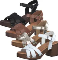 Tamaris Damen Sandalen Leder Plateau 1-28331-28, Größe:41 EU, Farbe:Weiß