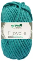 50 Gramm Gründl Wolle Filzwolle Uni 62 Petrol