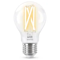 WiZ Smart LED Filament A60 Birnenform 6,7W = 60W E27 klar 806lm CCT 2700K-6500K dimmbar App Google Alexa WiFi