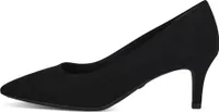 Tamaris Damen Pumps samtige Haptik spitz Pfennigabsatz 1-22413-20, Größe:40 EU, Farbe:Schwarz