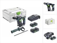 Festool BHC 18 HPC 4.0 I-Plus akumulatorowa wiertarko-wkrętarka 18 V 25 Nm 1,8 J SDS Plus Brushless ( 576513 ) + 2x akumulator 4,0 Ah + ładowarka + systainer ( następca 575697 )