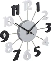 relaxdays Wanduhr ohne Rahmen