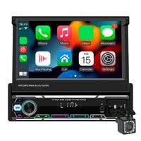 Auto-Radio MP5-Player, kabelloses Carplay, ausfahrbarer Touchscreen, Mit Carplay Mit Kamera