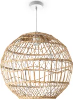 Pendelleuchte Wohnzimmer Boho Korbleuchten Pendellampe Rattan Hängeleuchte
