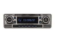 Caliber Autoradio mit Bluetooth, CD-Player, DAB+ und FM-Radio - USB - 1 DIN - Retro Black Chrome Design (RCD120DAB-BT-B)