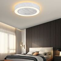 23" moderní stropní ventilátor s osvětlením a dálkovým ovládáním Kruhové stropní ventilátory Stropní světlo s osvětlením Ventilátor s dálkovým ovládán
