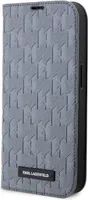 Karl Lagerfeld Pouzdro KLBKP14SSAKLHPG pro iPhone 14 6.1", šedá, šedá, Saffiano Monogram