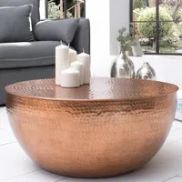 riess-ambiente Runder Couchtisch ORIENT II 60cm kupfer Metall Aluminium Hammerschlag Design handmade Beistelltisch Tisch