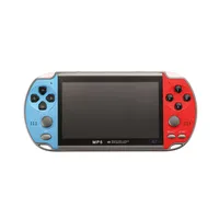 Handheld-Spielekonsole PSP-Spielekonsole Retro-nostalgischer Dual-Joystick NES 4,3 Zoll, links blau und rechts rot, 8GB Speicher, integrierte Spiele