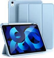 Hülle Kompatibel mit iPad Air 5 2022 Hülle/iPad Air 4 2020 Hülle (10,9 Zoll), Trifold Ständer Schutzhülle mit Stifthalter  Hell Blau