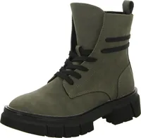 BOXX Damen-Schnürstiefelette Grün, Farbe:grün, EU Größe:38