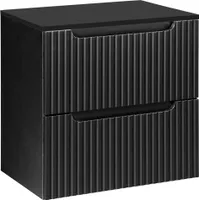Waschtisch-Unterschrank 60cm, in schwarz, NEWPORT-56-BLACK
