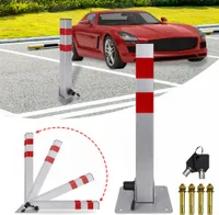 XMTECH 1 kus skladací parkovací stĺpik zábrana parkoviska zábrana stĺpik zábrana parkoviska zábrana parkoviska stĺpik s uzamykateľným kľúčom
