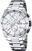 Festina F20463/1 Herrenuhr Quarz Chronograph Stahl/Silberfarben