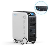 BLUETTI Solární generátor EP500, 5100Wh LiFePO4 solární baterie, 2000W nominální výkon se 3 AC výstupy bezproblémová UPS pro domácí použití, výpadek
