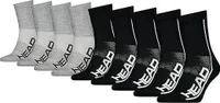 HEAD PERFORMANCE SHORT CREW 9P black / grey Größe: 35/38