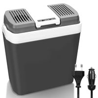 Yakimz Kühlbox Elektrisch 24L Auto Kühlbox dürfen kühlt & wärmt, Mini-Kühlschrank 12 V und 230 V ECO-Modus, mit Tragegriff, für Auto, Innenraum, Camping, Picknick