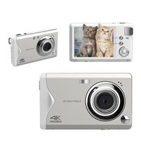 Digitalkamera , 48MP 1080P FHD Fotokamera mit 3,0 Zoll Bildschirm, 16X Digitalzoom Tragbar Kompaktkamera  für Teenager Erwachsene Anfänger, Weiß