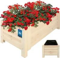 KOTARBAU® Blumenkasten Holz für draußen Pflanzkasten lang 79cm Breite 39cm Weiß Pflanzkübel Holz outdoor Blumenkiste für Terrasse & Balkon Blumenkasten Holzoptik Kräuterkiste