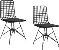 Skye Decor, Tel 2, Esszimmerstühle, Schwarz, 41 x 83 x 41 cm