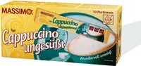 MASSIMO Cappuccino Ungesüßt 160 Sticks Vorteilspack (16 Schachtel x 10 Stick á 12,5g) Instant Cappuccino
