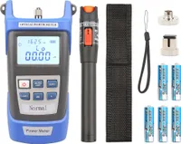 Optical Fiber Tool Kit Optical Power Meter Handheld 10mW Optical Fiber Tester Portable Pen Type Red Light Visual Fault Locator Fiber Test Pen
