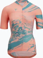 Dres Silvini Catirina WD1621 dámske krátky koralová-zelená veľkosť S 3120-WD1621-61412