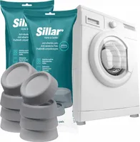 Sillar Universal Schwingungsdämpfer für Waschmaschinen & Trockner - anti Vibrationsdämpfer 8 Stück