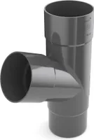 BRYZA Abzweigrohr aus Kunststoff Ø 90 mm, Anthrazit RAL 7021