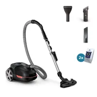 Hoover de Kanister mit Beutel - PHILIPS - XD5123/10 - 900 W - 4 L - Schwarz