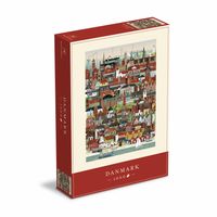 Martin Schwartz Puzzle Dänemark / Danmark, Städtepuzzle Dänemark, 50 x 70 cm, 1000 Teile, MS0600