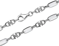 Herren Plattenkette aus 925er Sterlingsilber