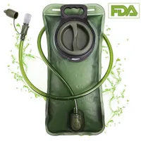 Premium Trinkblase 2L mit Beissventil - BPA-frei, antibakteriell und auslaufsicher für Jeden Trinkrucksack geeignet - Hochwertiges Trinksystem 2 Liter für Sport & Freizeit