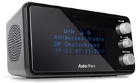 AudioAffairs Digitaler Radiowecker DAB+, UKW/FM, dimmbares Display, Wecker mit Radio, Alarmton, Snooze Funktion, Einschlafautomatik