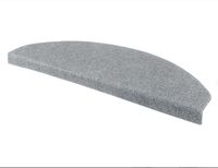 15 x Stufenmatten Set: Strapazierfähiges, Rutschhemmendes Material für Sicherheit auf Treppen - Einfache Befestigung auf Fußbodenheizung - Hochwertige Polyester-Polypropylen Mischung 65x26 cm Hellgrau