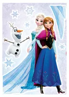 Komar Wandtattoo Kinderzimmer, Deco-Sticker Eiskönigin, Anna & Elsa "Frozen Sisters" 50 x 70 cm, bunt, 14046h