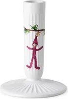 Kähler Hammershøi Christmas Kerzenständer H12 cm weiss mit dekoration