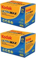 Kodak Ultramax 400 Farb Negativfolie (ISO 400) 35 mm, 24 Belichtungen - 2 Stück