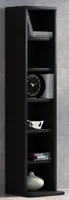 VCM Holzregal stehend | platzsparender CD Schrank für 102 CDs oder 36 DVDs | Maße: H. 92 x B. 21 x T. 20 cm | Elegantes DVD Regal stehend | Blu-Ray Regal | CD Regal - Elementa