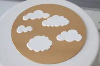 Sweetfanaberia | Dekorácia na tortu WOLKEN - 5 kusov - Jedlá dekorácia na tortu - Na detské narodeninové oslavy