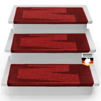 Stufenmatte Via Veneto Stufenteppich für Innenbereiche Rot Rechteckig