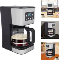 Schwarze Kaffeemaschine, Hochleistungskaffeemaschine, Kaffeemaschine, Espressomaschine, Schwarz